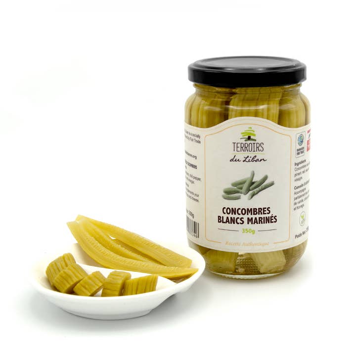 Terroirs du Liban - Wholesale Pickled vegetables - Pickled White Cucumbers - Pickles - Summer - 350g1