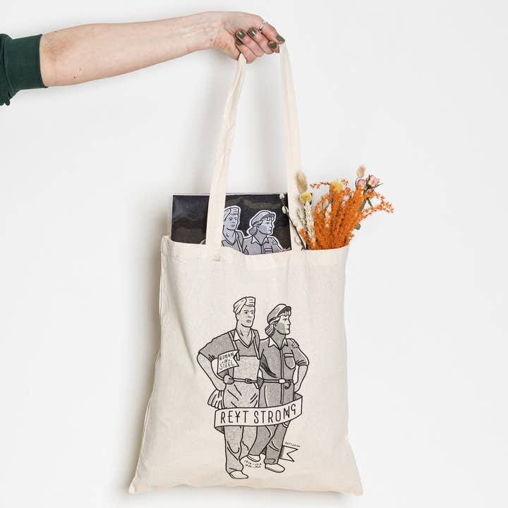 Frauen aus Stahl Illustration Tote für den Großhandel von Reyt Good Illustration