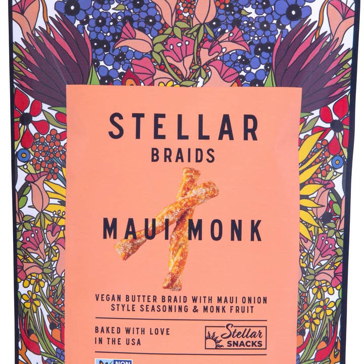 Stellar Snacks - Wholesale Pretzels - Stellar Pretzel Braids - Maui Monk - 5oz