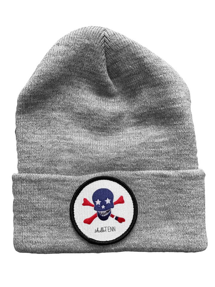 Classic Cuffed Ribbed Beanie - Grey for wholesale by SkulleTenn