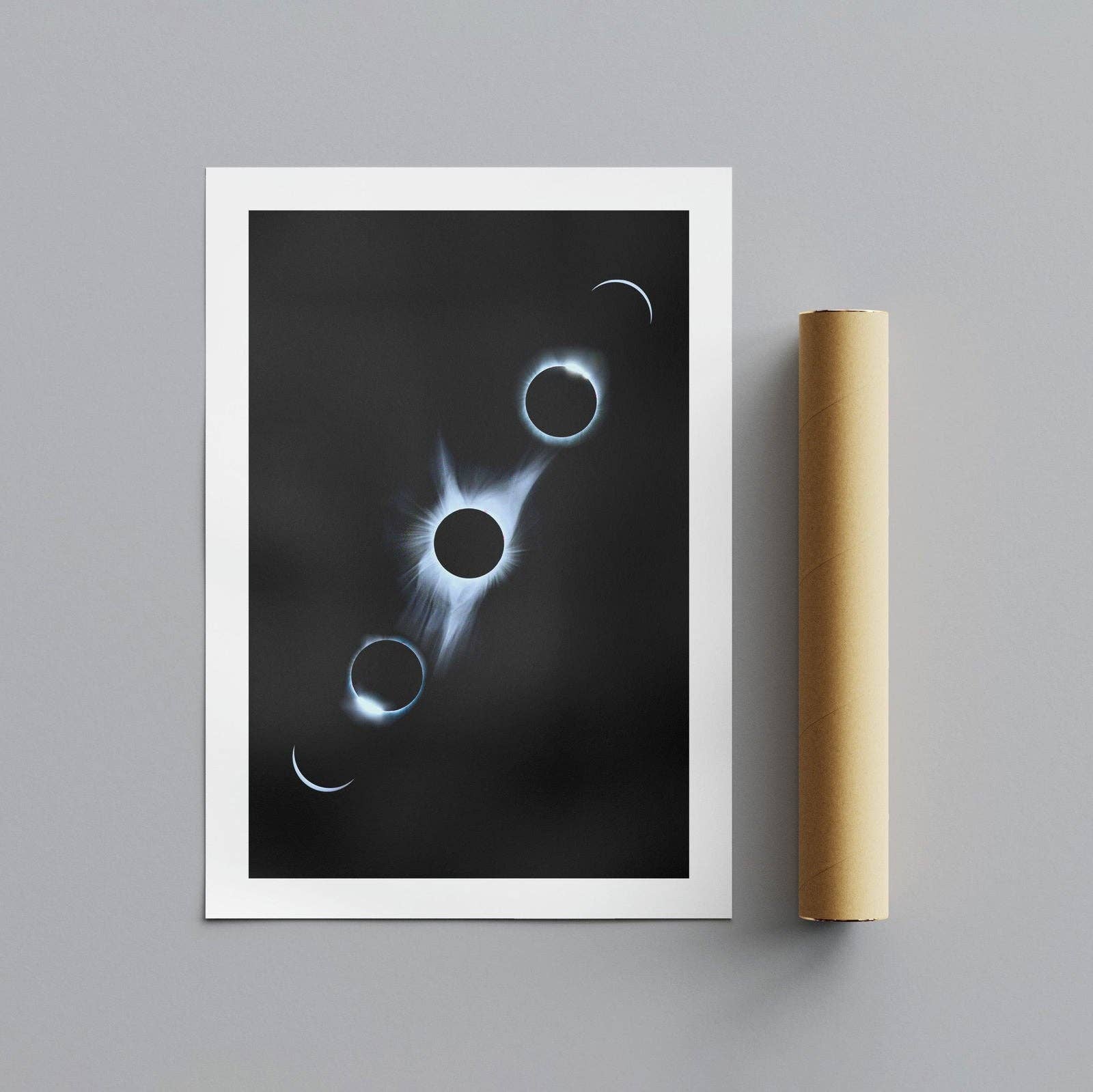 House Prints – Großhandel Poster – Stages of the Solar Eclipse, gerolltes Poster, Kunstdruck4