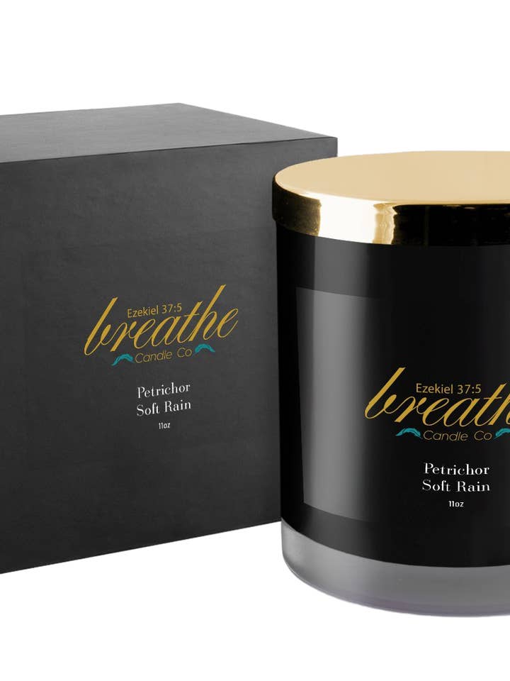 PETRICOR~ Soft Rain - Bougie Breathe pour la vente par BREATHE CANDLE CO