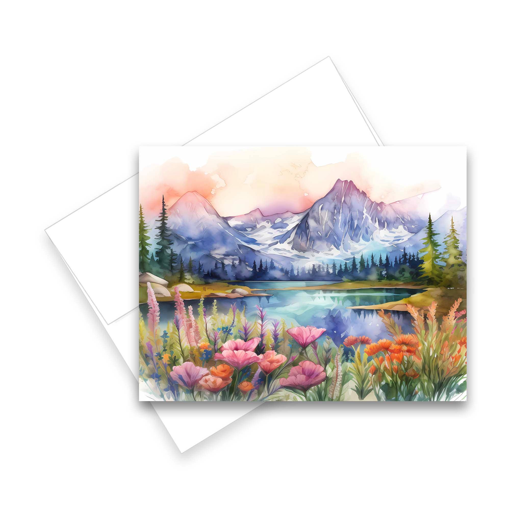 Aria Rae - Vente Carte de vœux classique - Cartes de vœux assorties de paysages de montagne, ensemble de 67