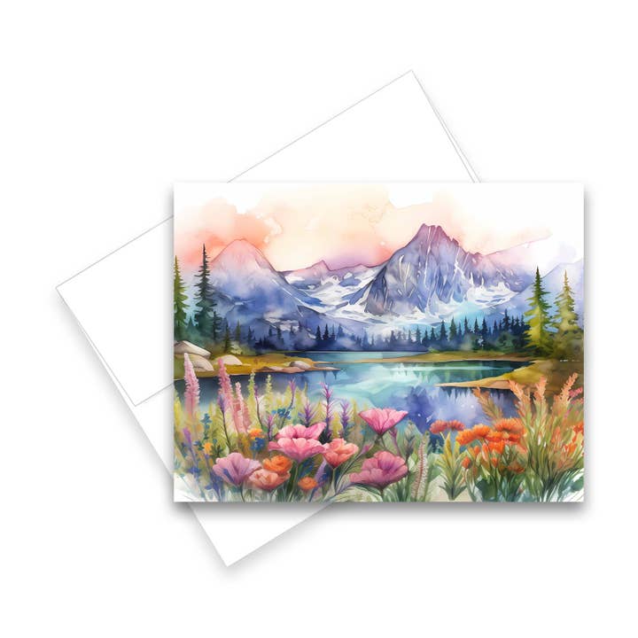 Aria Rae – Großhandel Grußkarten für den Alltag – Verschiedene Grußkarten mit Berglandschaften, 6er-Set7