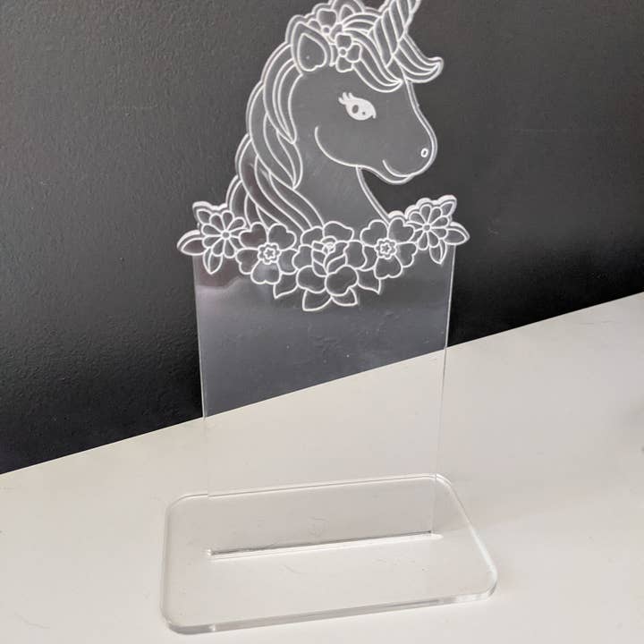 Cabin Design Co – wholesale Scrunchie - Women’s – Unicorn Acrylic Scrunchie Holder - Whimsical Organizer for Hair Accessories2