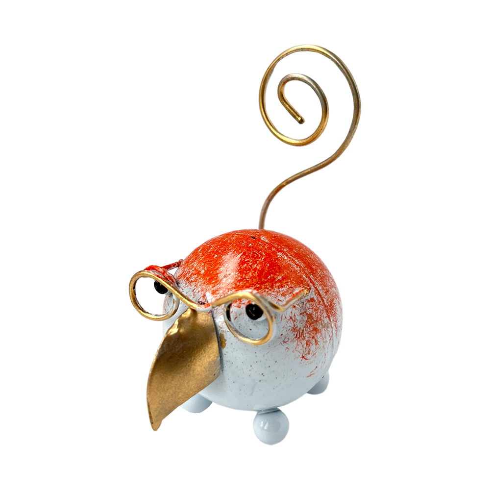 VIE - Venta al por mayor Figura decorativa - Extravagante animal de cola rizada de metal, aproximadamente 8 x 7 x 4 cm37