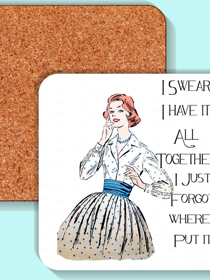 Sottobicchiere, Ragazza Sassy, giuro che ho tutto sotto controllo. per la vendita all'ingrosso da parte di Sassy Talkin