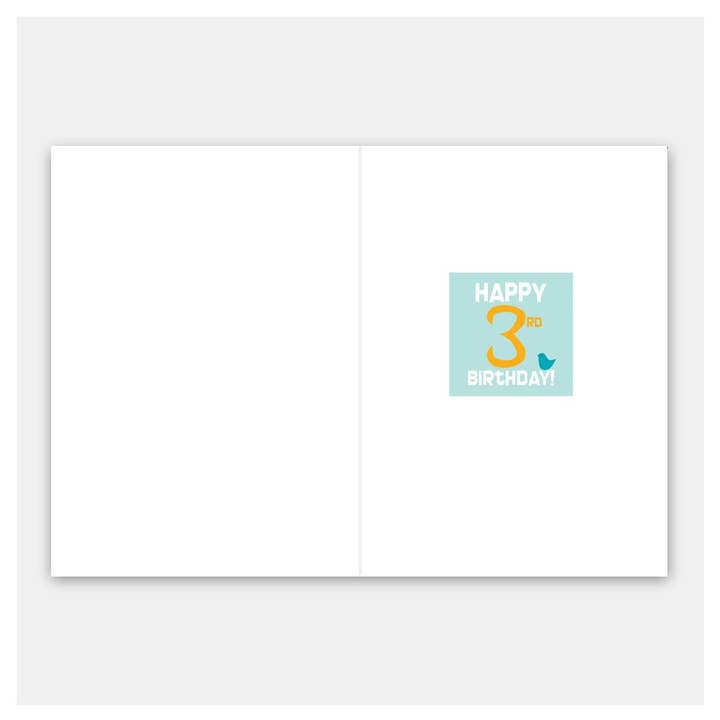Rock Scissor Paper - Wholesale Birthday Card - 3rd Birthday - Child's Birthday Card1