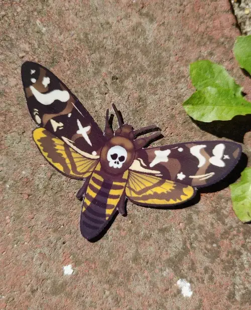 Lavender Cowboy Art – Adesivo por atacado – Autocolante de vinil de Cabeça-de-Morte2