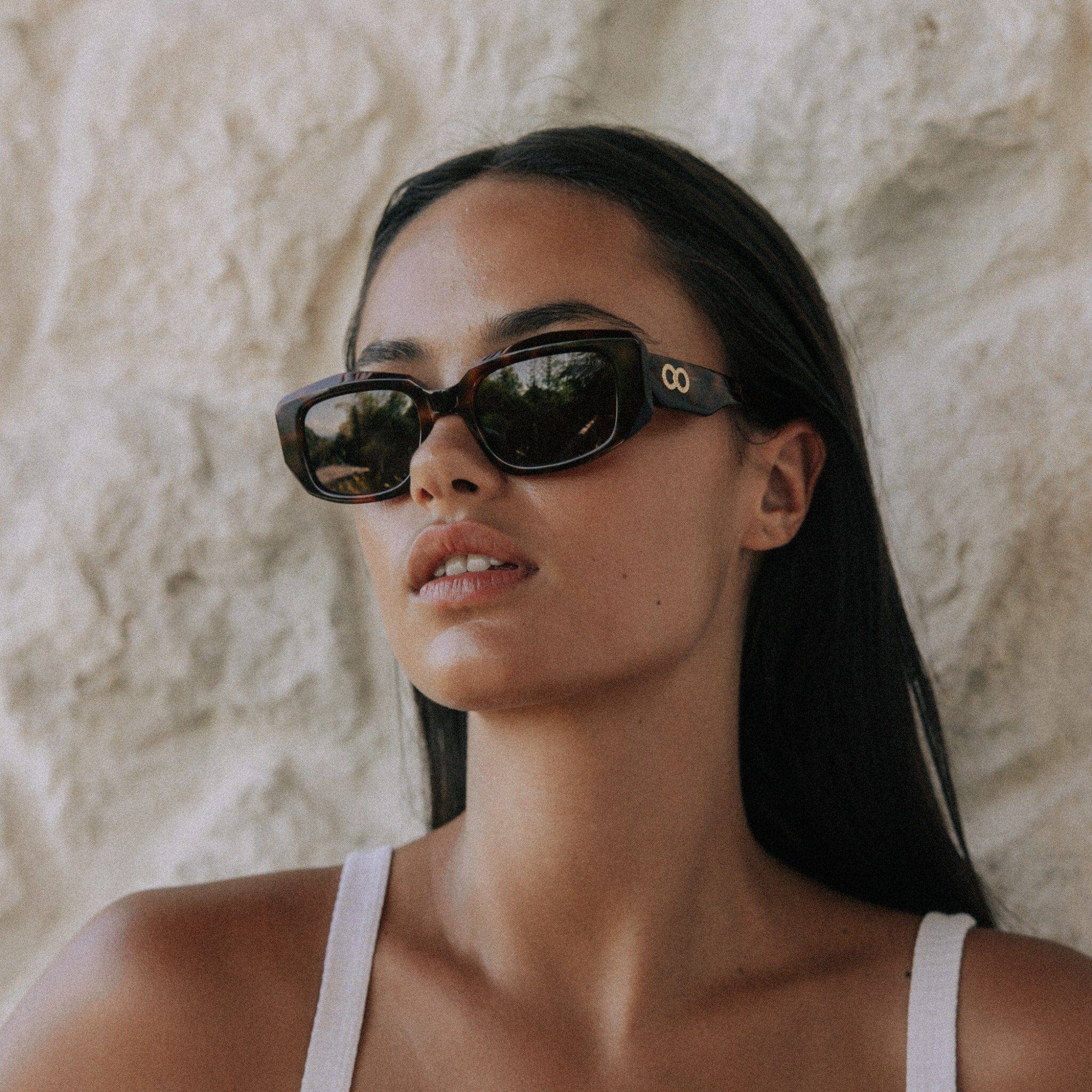 Childe Eco Eyewear - Wholesale Sunglasses - Women's - VIVIFY Gloss Autumn Tort | Amber Bio Lens3