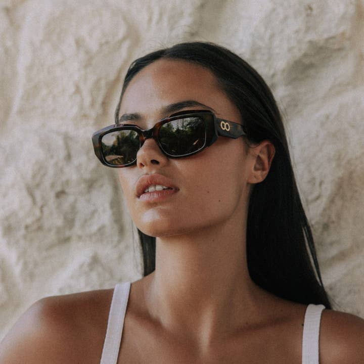 Childe Eco Eyewear - Wholesale Sunglasses - Women's - VIVIFY Gloss Autumn Tort | Amber Bio Lens3