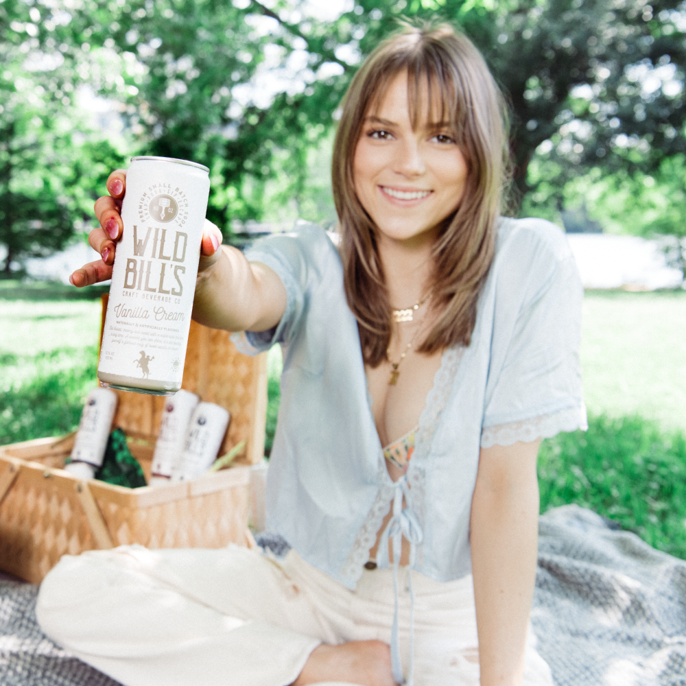 Wild Bill’s Craft Beverage Co. - Vente Sodas/boissons gazeuses - Crème à la vanille - Soda au sucre de canne de première qualité, paquet de 4,3
