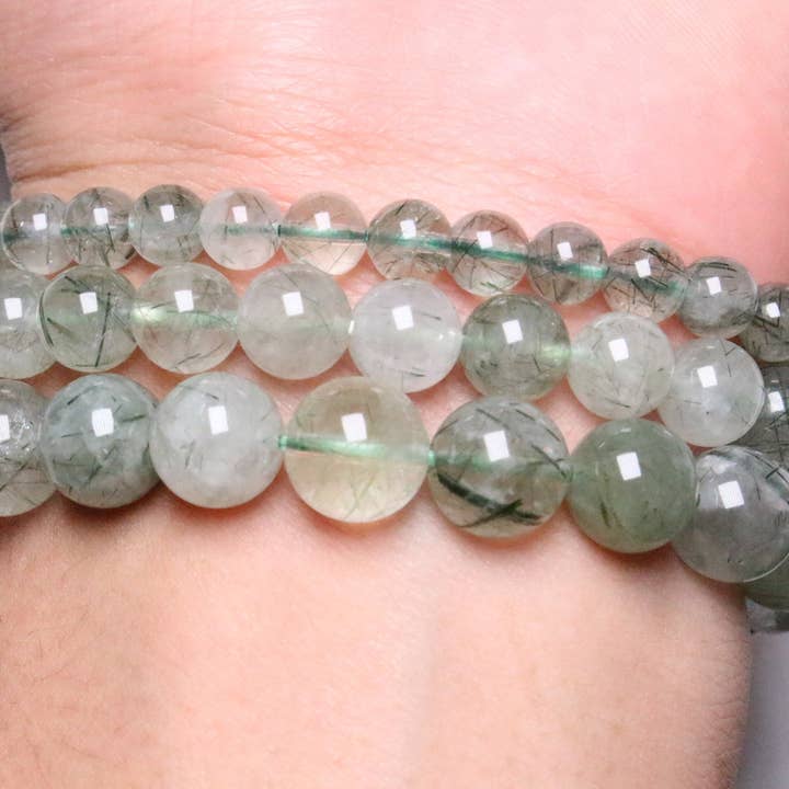 Foliesbijoux - Wholesale Armband met kralen - A+ armband van groene toermalijn kwarts1