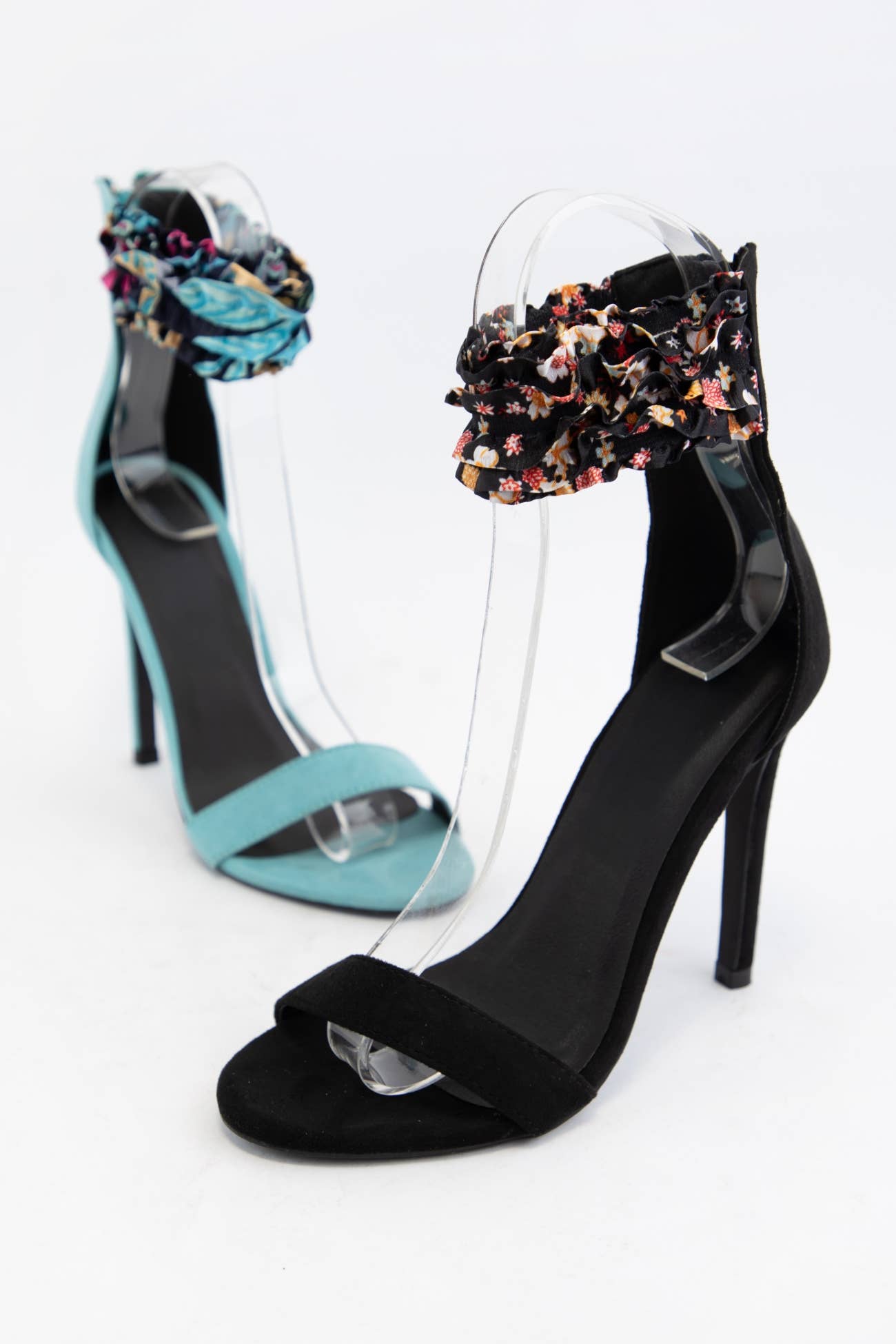 CCOCCI - Vente Talons hauts – femme - Escarpins à talons aiguilles avec bride cheville et chouchou hebdomadaire3