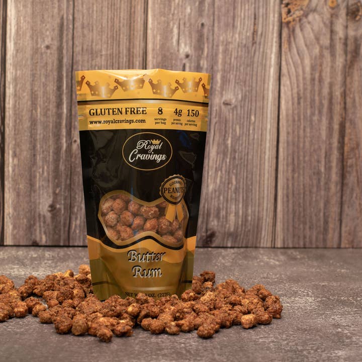 Butter Rum Peanuts for wholesale by Royal Cravings