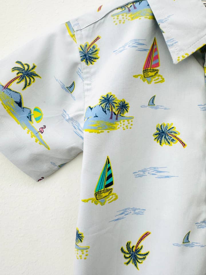 JJ BEBE LAND - Wholesale Button Down Shirt - Kids - Boys shirt_Printed Button down shirt