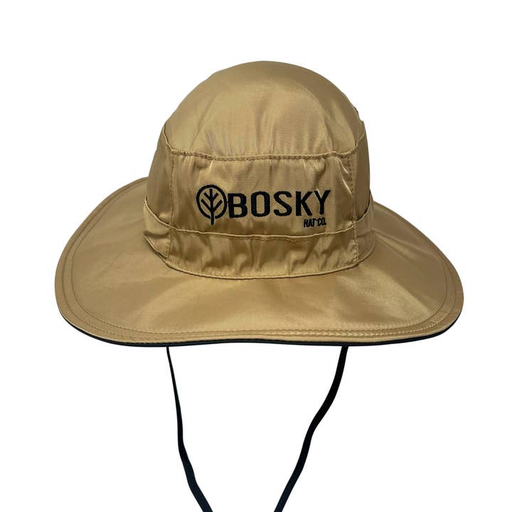 Sombrero de pescador Dark Tan Outdoorsmen para pesca, impermeable y flotante. para venta al por mayor de Bosky Hat Co.