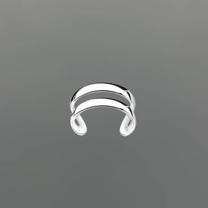 Mini Double Ear Cuff for wholesale by Something Silver