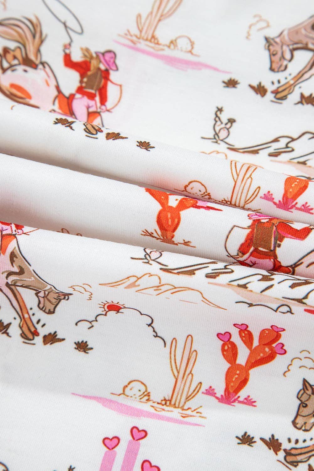 Blanco Conjunto de pijama de camiseta y pantalones cortos de vaquera de venta al por mayor en Faire7