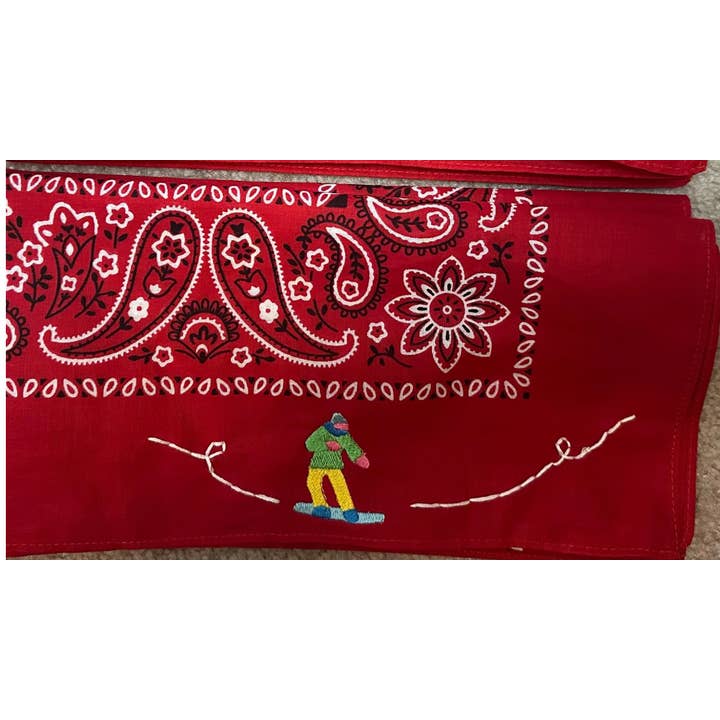 Little Lamb Designs - Wholesale Bandana - Unisex - Embroidered snowboarder bandana