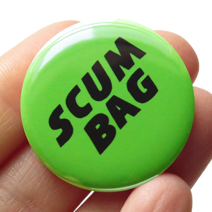 SALAUD Épingle Bouton 1,25" Insulte Drôle Cadeau Ennemi pour la vente par Word For Word Factory