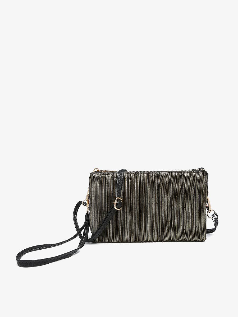 Jen & Co. - Wholesale Crossbodytas - Dames - M013SHST Riley Shimmer Stripe 3-vaks Schoudertas6