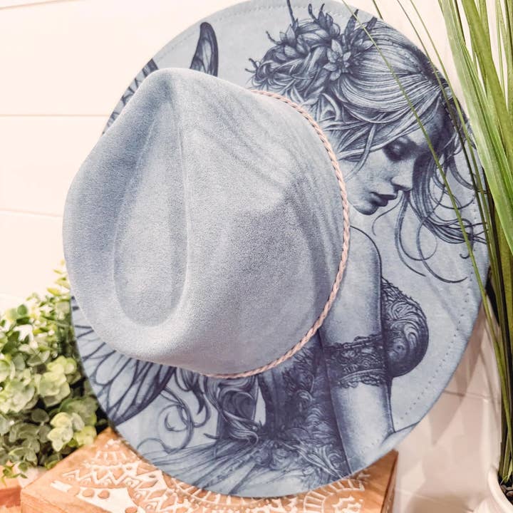 Willie & Dolly Designs - Wholesale Fedora - Women's - Engraved Fairy Hat 1