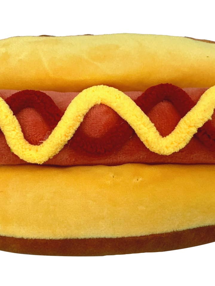 Plush Hot Dog H4.5xW8 - 63697HOTDOG for wholesale by General Wholesale Inc