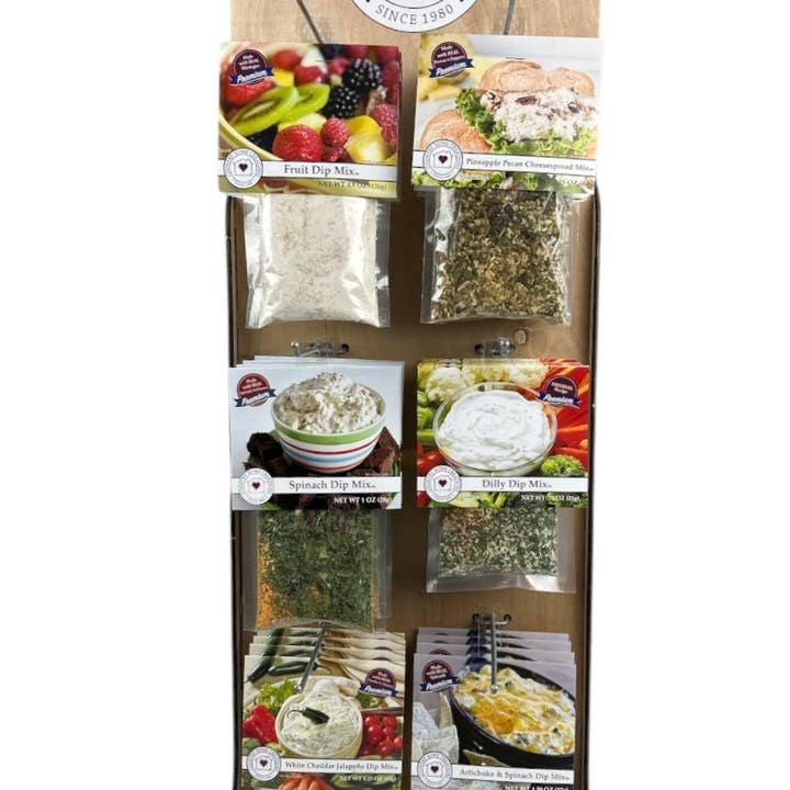 Country Home Creations - Wholesale Retailer Display - Food & Drink - 12 Peg Counter Spin Rack1