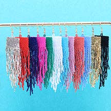 Pierce + Hide - Wholesale Tassel Earrings - Custom Beaded Square Fringe Earrings | Fringe Dangle4