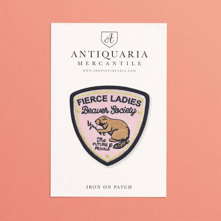 Antiquaria - Wholesale Patch - Beaver Society Embroidered Patch