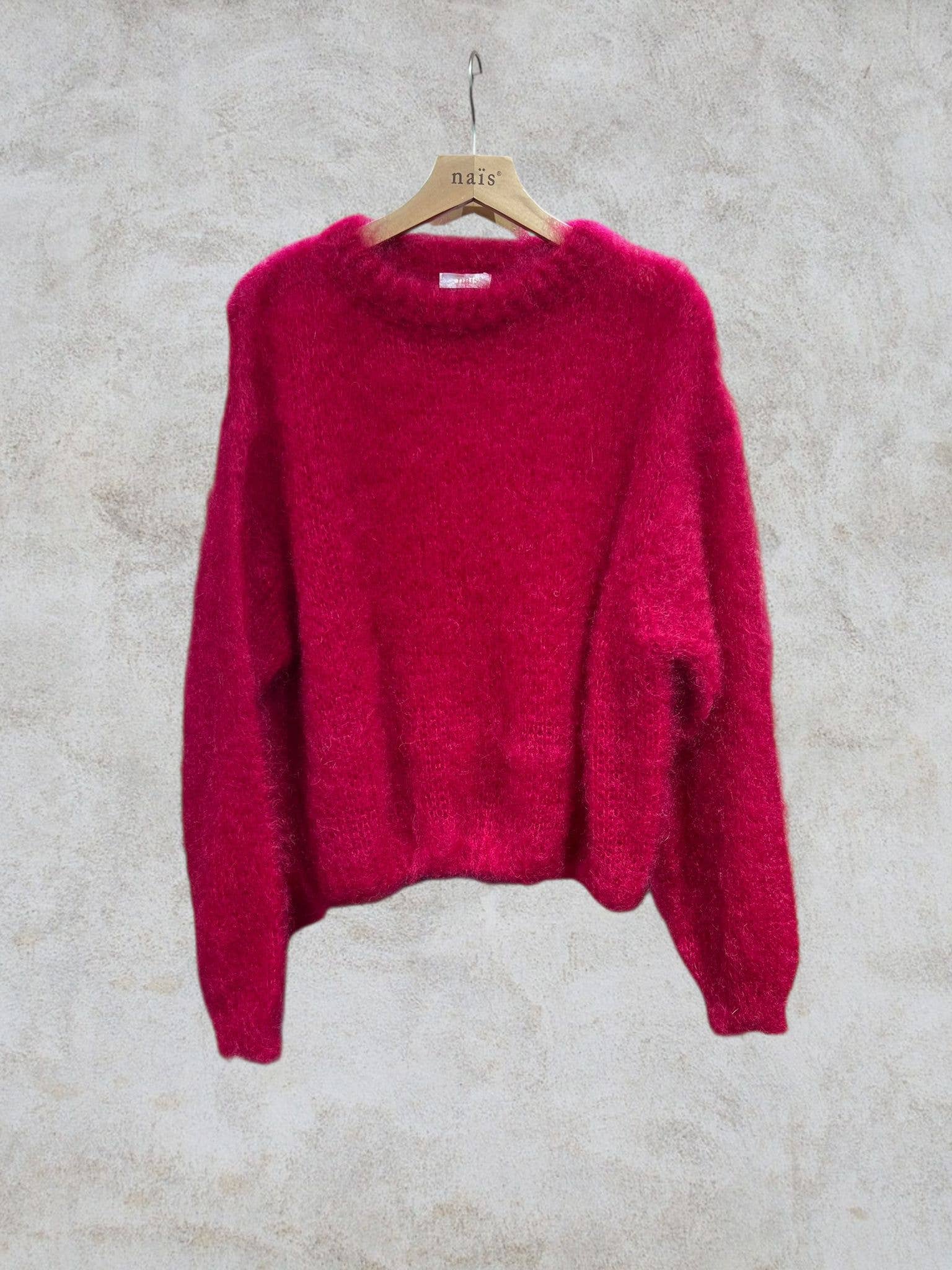 NAÏS PARIS - Wholesale Knit Sweater - Women's - Round neck long sleeve sweater in 80% kid mohair7