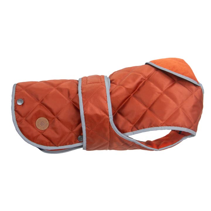 Heritage Terracotta Quilt Dog Coat XS-XXL for wholesale by Ancol Pet Products Ltd