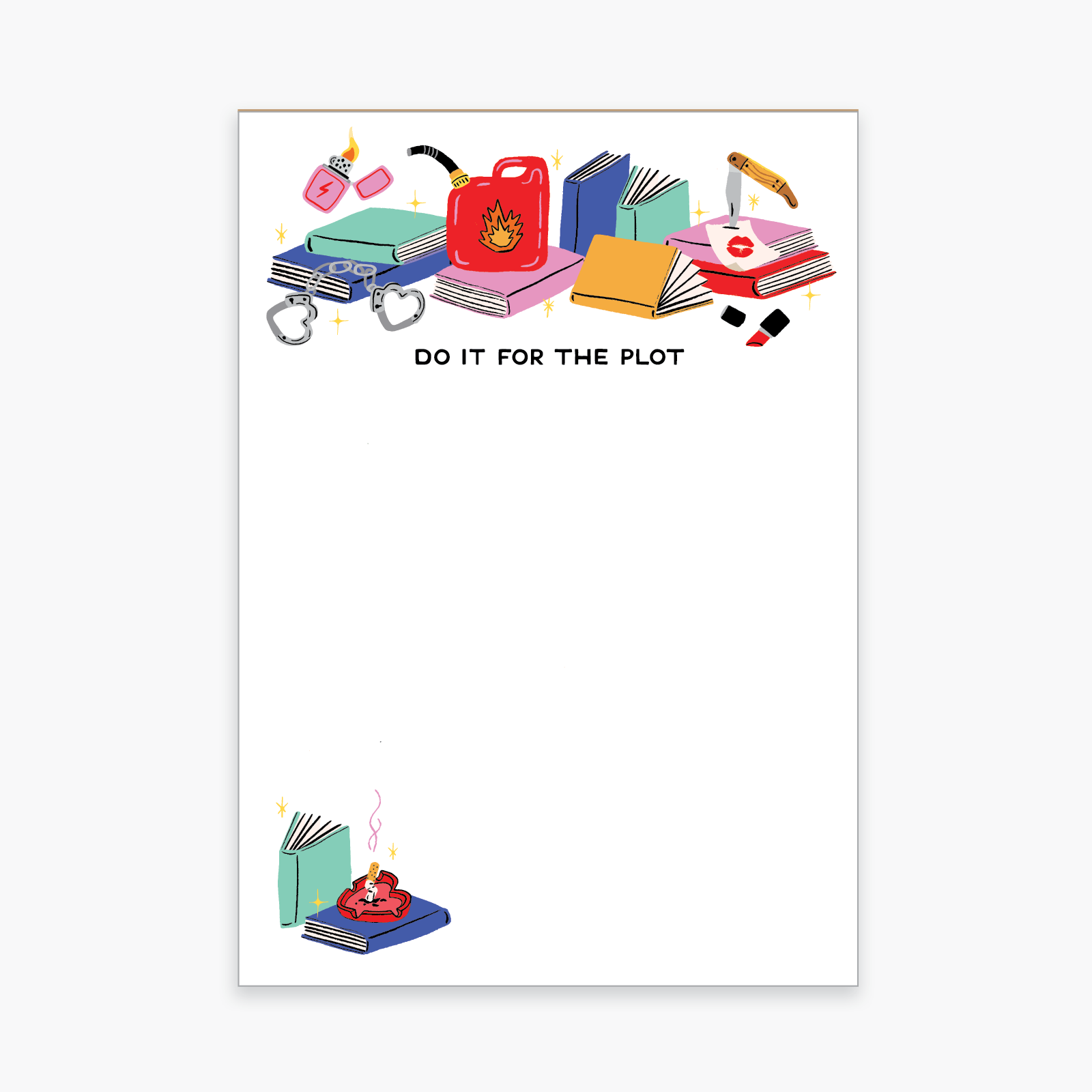 Party of One - Wholesale Notepad - Last chance! For The Plot Notepad1