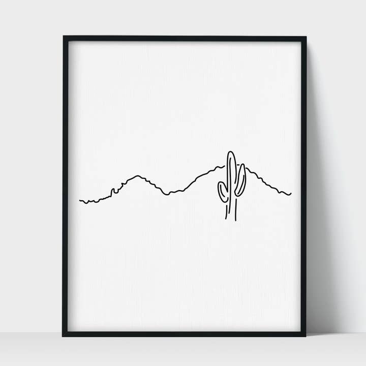 Landscape Camelback Mountain Phoenix Unframed Art Print for wholesale by Scenic Route Shop
