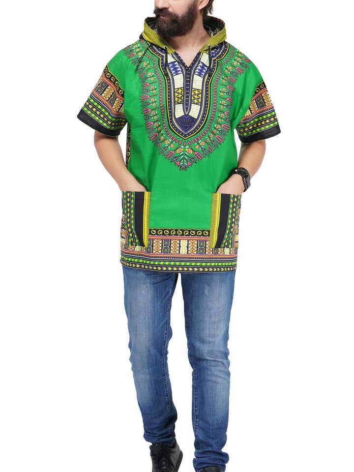 Satsuma Wholesale - Wholesale Hoodie - Men's - Unisex Dashiki Hoodie1
