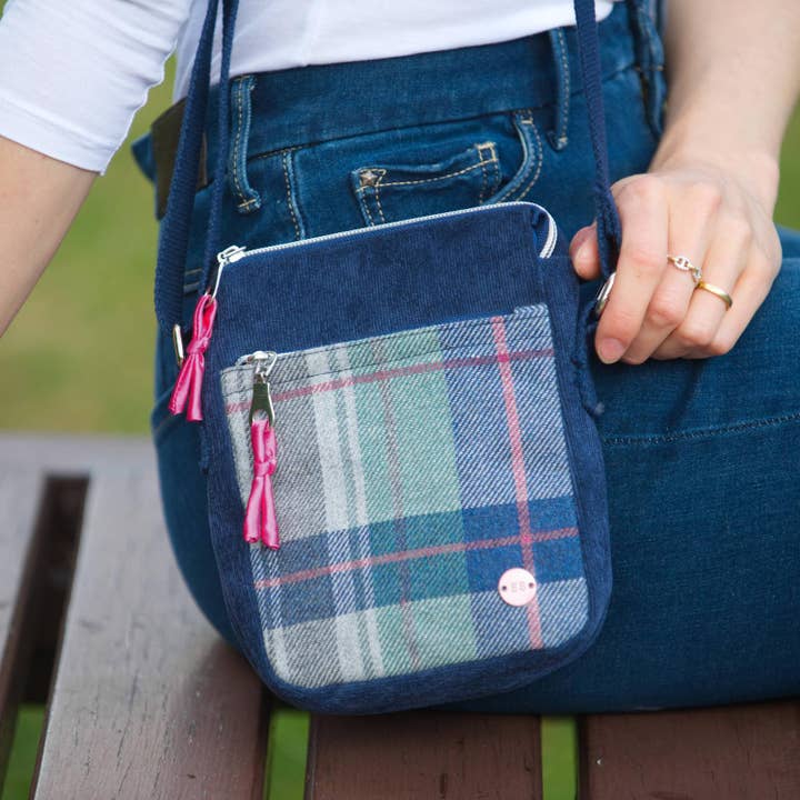 Tweed Phone Pouch for wholesale by Earth Squared