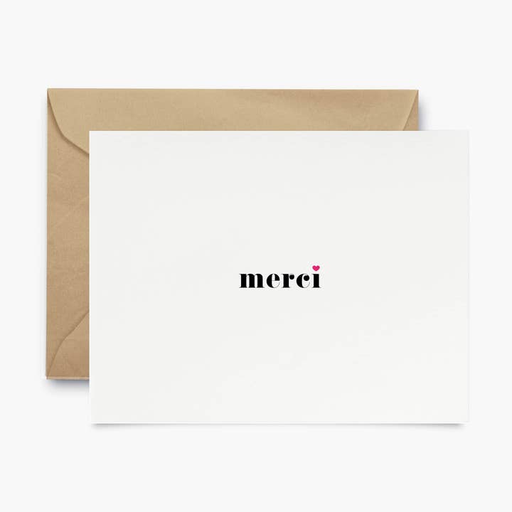 Merci - Cartão de agradecimento por atacado de oh dang!