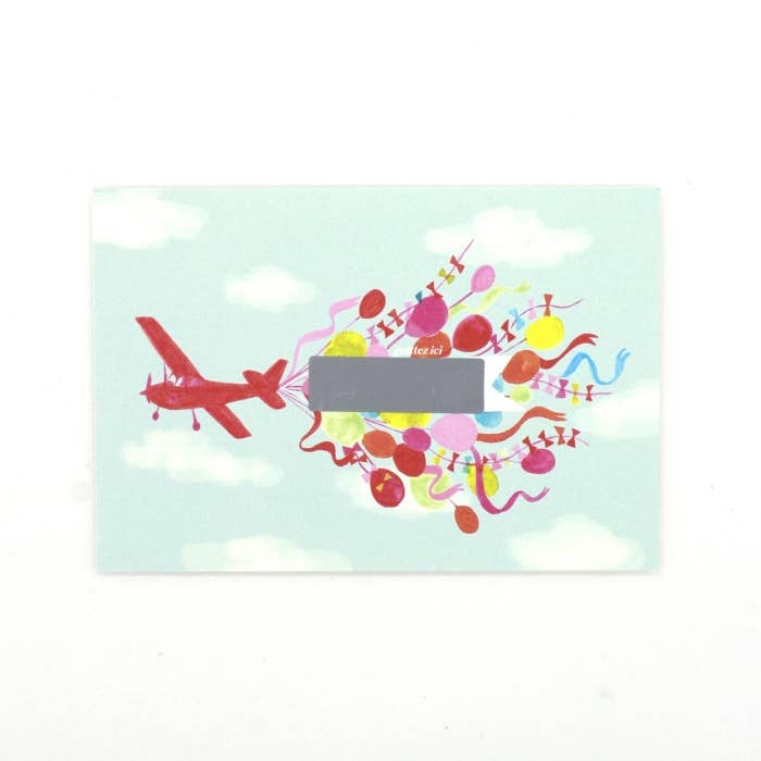 Quartier Libre Papier - Vente Carte de vœux classique - Carte à gratter Avion Quartier Libre