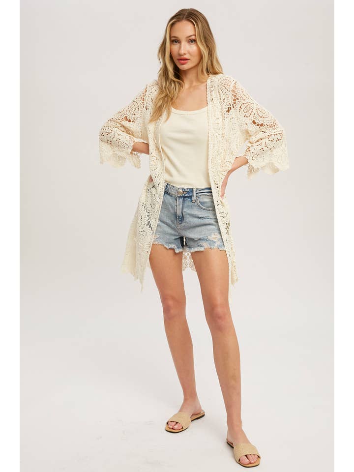 Bluivy - Wholesale Cardigan – Women’s - CROCHET LACE CARDIGAN4