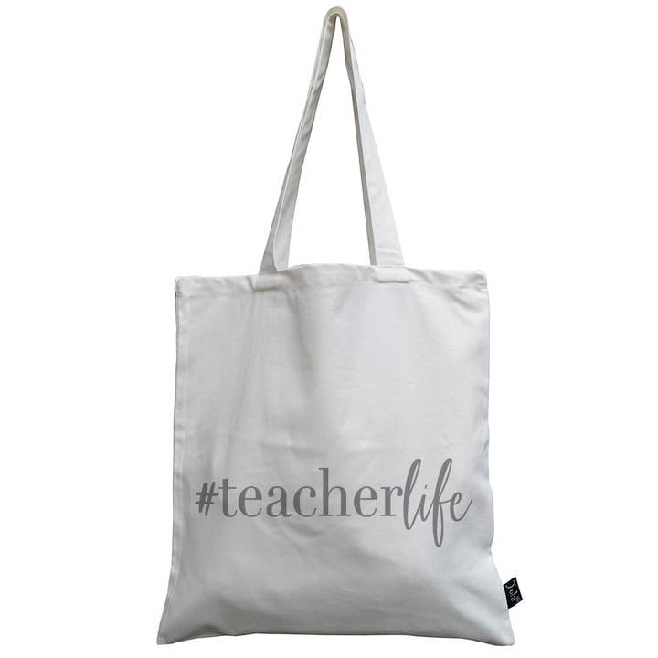 Teacher Life Canvas Bag for wholesale by Jola Designs