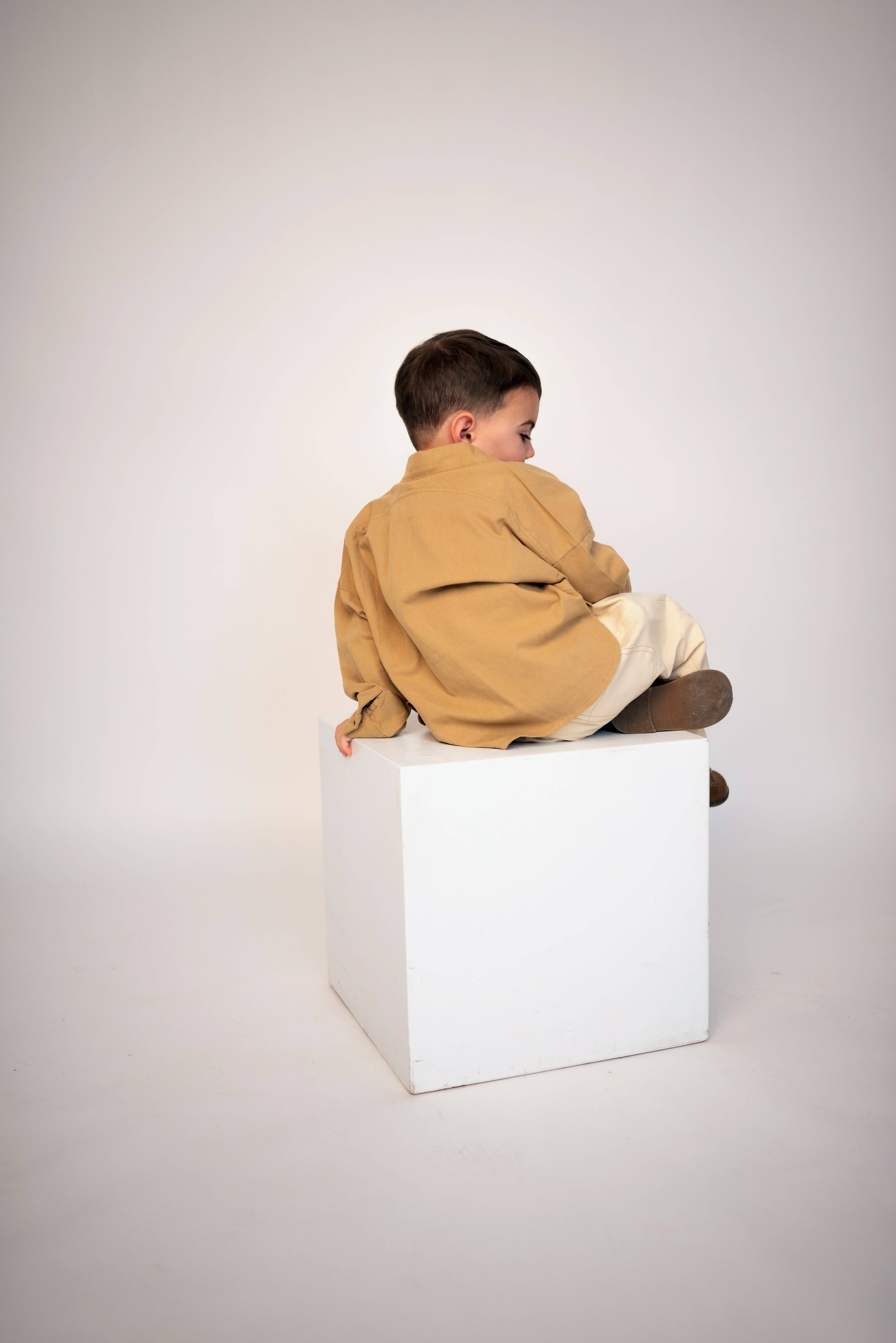 ntrl co. - Wholesale Shirt Jacket/Shacket - Kids - Dakota Denim Shacket | Gender -Neutral3