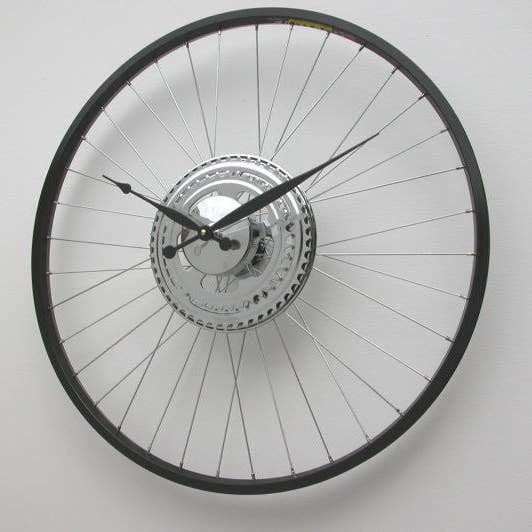 Bike Sprocket Wheel Clock cerchio nero per la vendita all'ingrosso da parte di Vyconic
