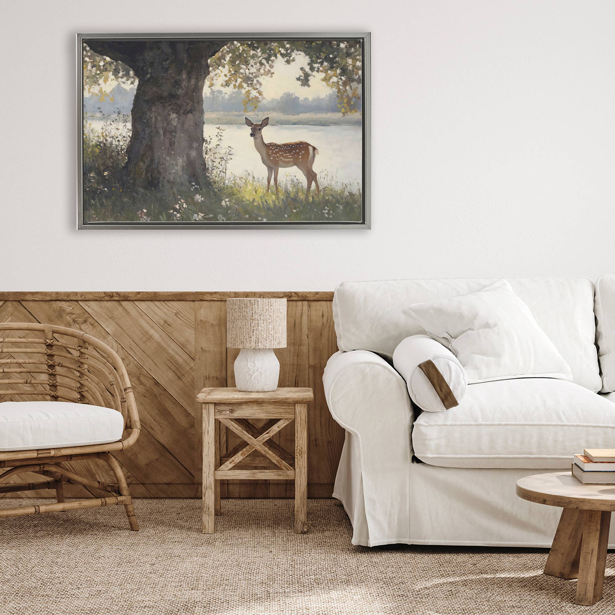Stupell Industries - Wholesale Wall Sign - Spotted Doe by Lake - Framed Wall Art5