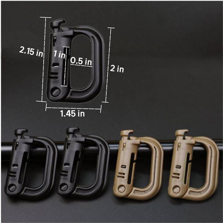 High Quality D-Shaped Tactical Carabiner Climbing Hiking for wholesale by VIGOR