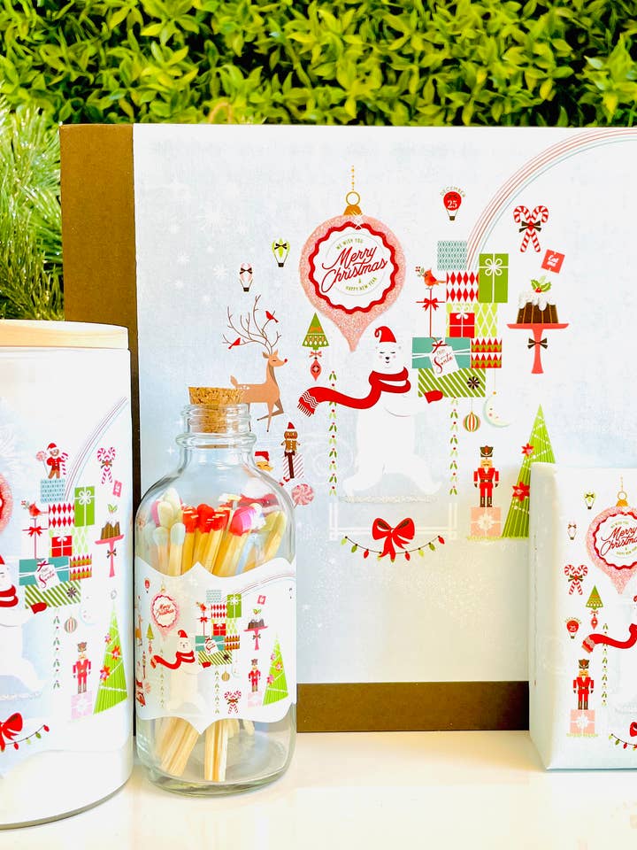 Large Gift Box Polar Bear for wholesale by Love & Luck Greetings