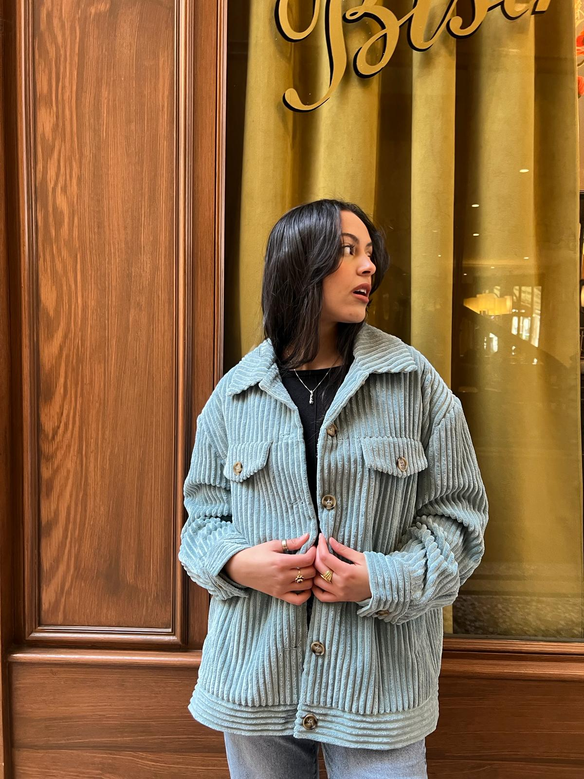 KZELL PARIS – Blusão - Mulher por atacado – Jaqueta de veludo cotelê feminina2