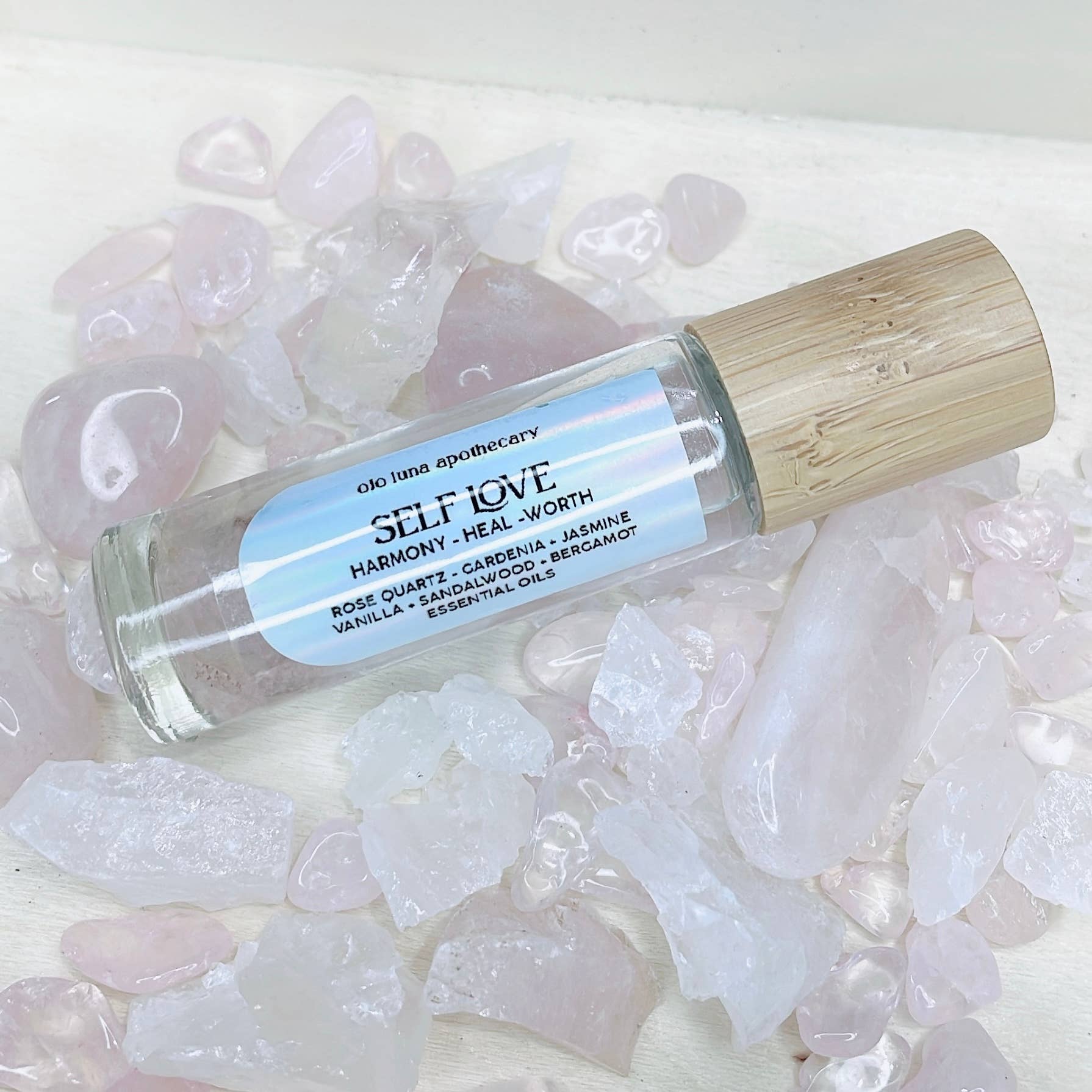 Ojo Luna Apothecary - Wholesale Essential Oil Roll-On - Crystal Infused Roller Oil7
