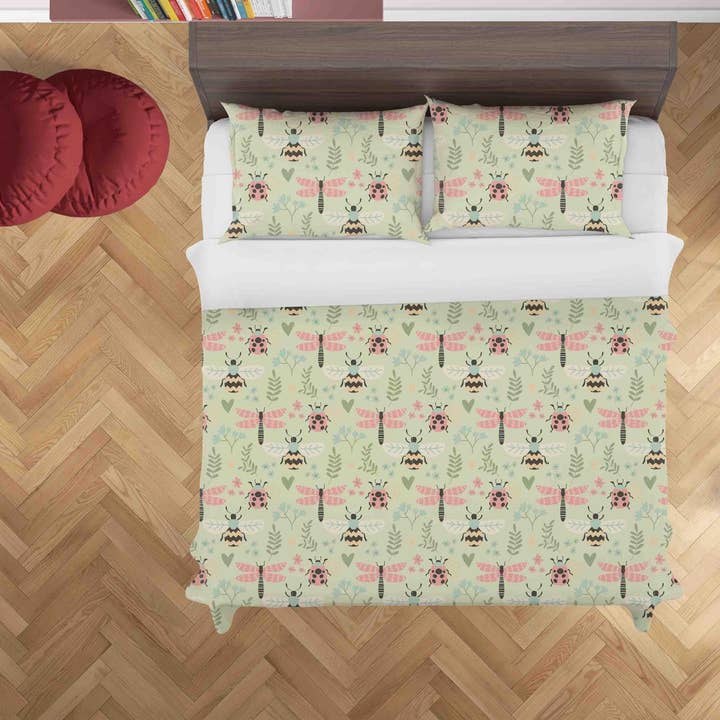 3D Collectie Bug Patterns Dekbedovertrek Set Beddengoed Set Dekbedovertrek Kussenslopen WJ 3419 voor wholesale door Jess Art Decoration