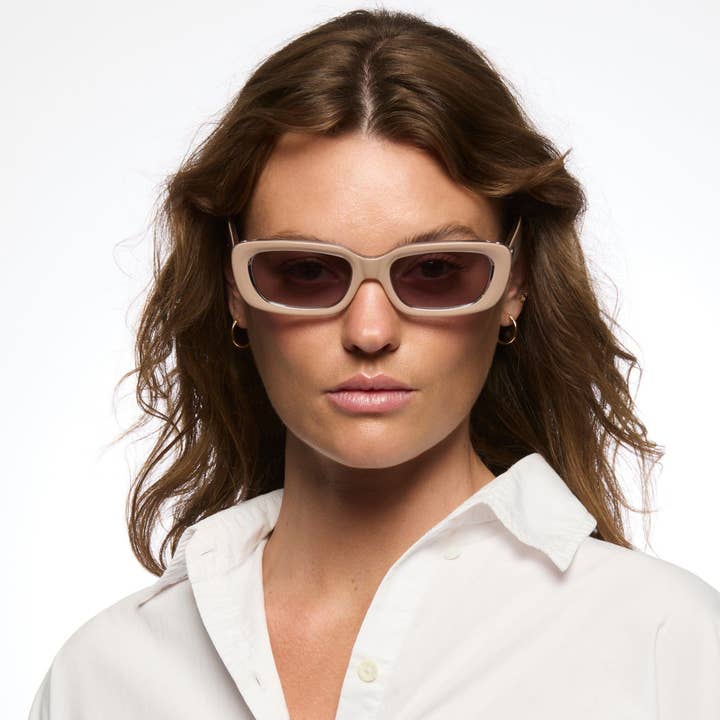 TUNE Ivory Beige Fade Crystal | Amber Gradient Bio Lens for wholesale by Childe Eco Eyewear